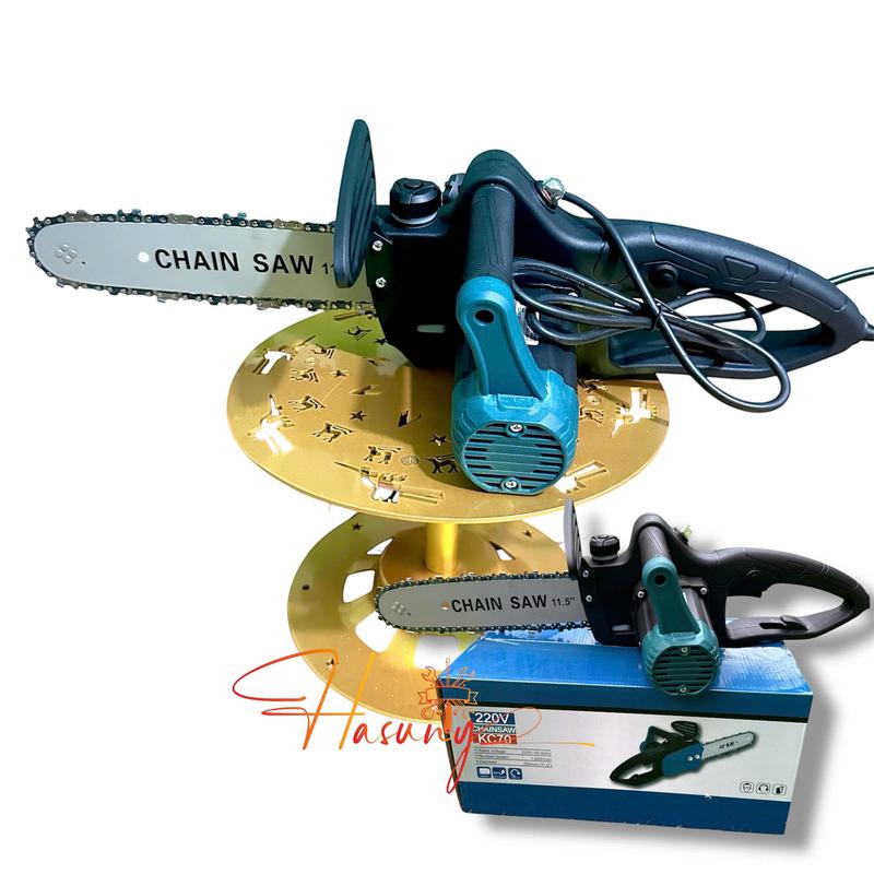 Máy cưa xích điện 220v, cưa gỗ cắt gỗ cầm tay 12 Inch công suất lớn