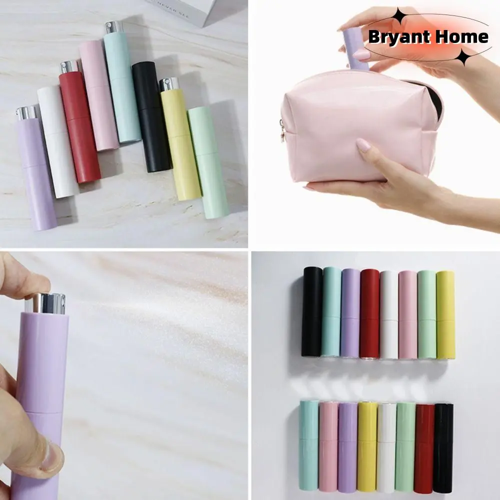 New 10ml Mini Perfume Bottle Portable Travel Spray Rotating Bottle Spray Atomizer Bottle Refillable Empty Cosmetic Containers