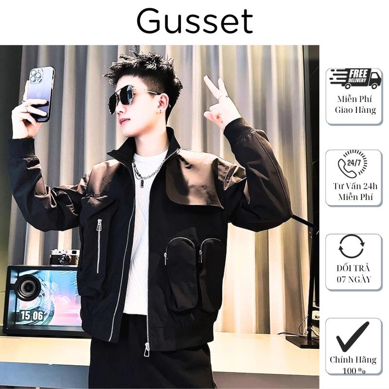 Áo khoác gió túi hộp phong cách Hàn dễ phối đồ GUSSET MEN AG05 1