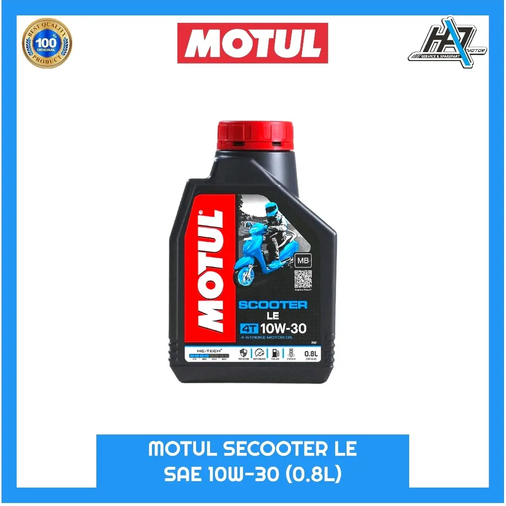 Oli mesin Motul Scooter Le 4T SAE 10W-30 (0.8L)