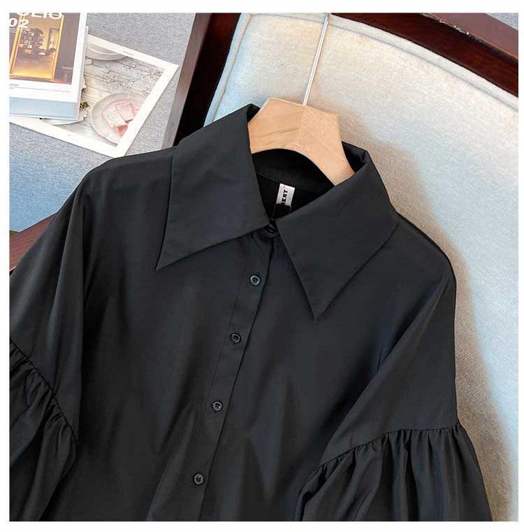Product Introduction of Chiffon Doll Shirt Large Size Women's Clothing Spring/Summer Plump Girls Light Luxury High-End French Chic Unique Shirt Top Womenswear Blouse Lingerie Comfort 11
