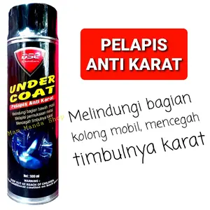DSC Undercoat Cat Pelapis Anti Karat Kolong Mobil 500 ml - Perlindungan Efektif untuk Bagian Bawah Kendaraan & Mesin dengan Teknologi Canada - Car