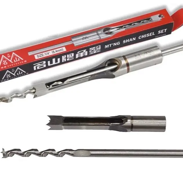 Mũi đục mộng vuông MING SAN - Loại 1, thép siêu bền, độ cứng cao, kích thước 8mm, 9.5mm, 12.7mm