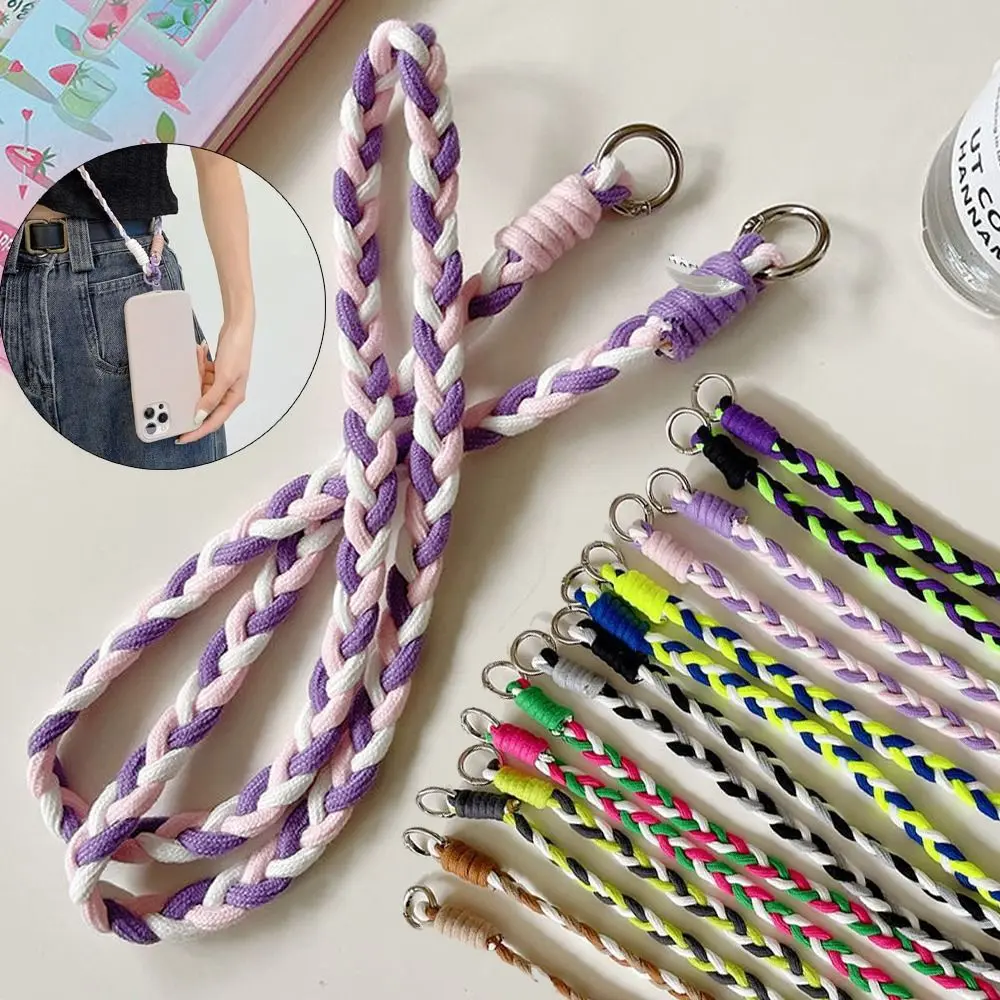 Keychain Braided Phone Lanyard Portable Crossbody Ornaments Phone Chain Straps Neck Hanging Cord for Phone Accessories