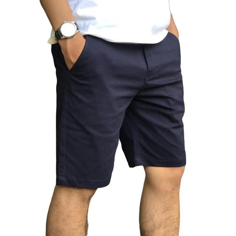 Quần sọt nam kaki form  xuông trẻ trung nhiều màu - quần sọt kaki nam quần short kaki nam Thông thường Menswear Quần Lửng Có Túi Đen quầnngố ff