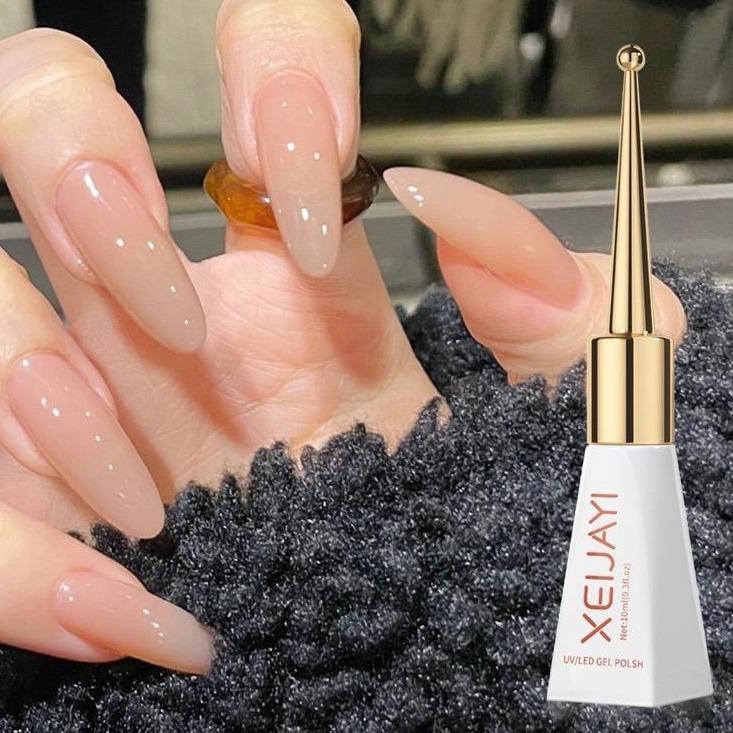  Lọ Sơn gel thạch cam nude chai 10ml   Sơn gel cần hơ đèn  - phụ kiện làm nail 
