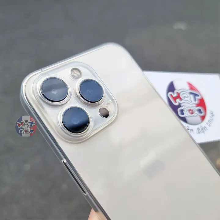 Ốp lưng siêu mỏng trong suốt Ultra Slim 0.4mm IP 13 Pro Max / 13 Pro 3