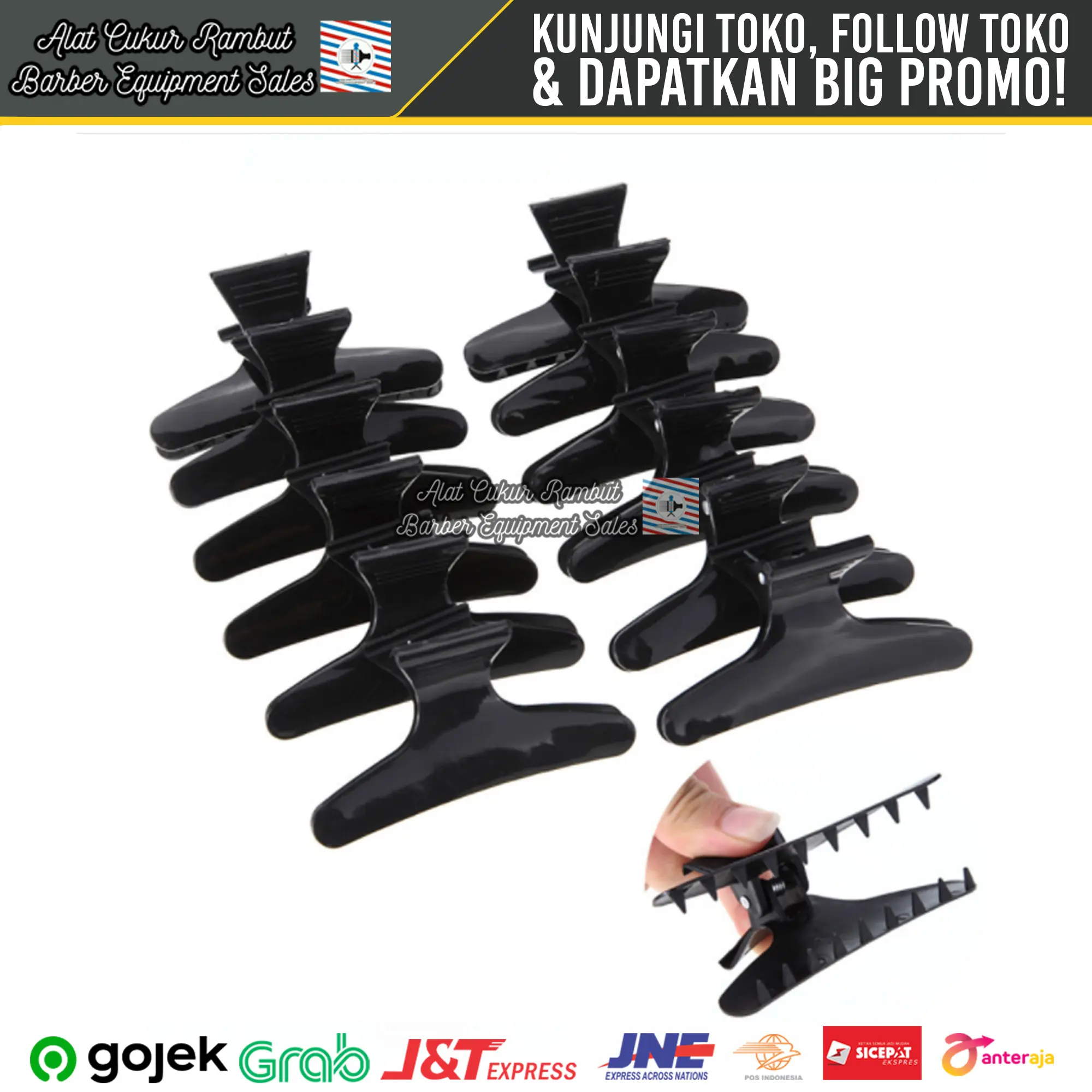 Jepit Gigi Jepitan Rambut Bahan Plastik