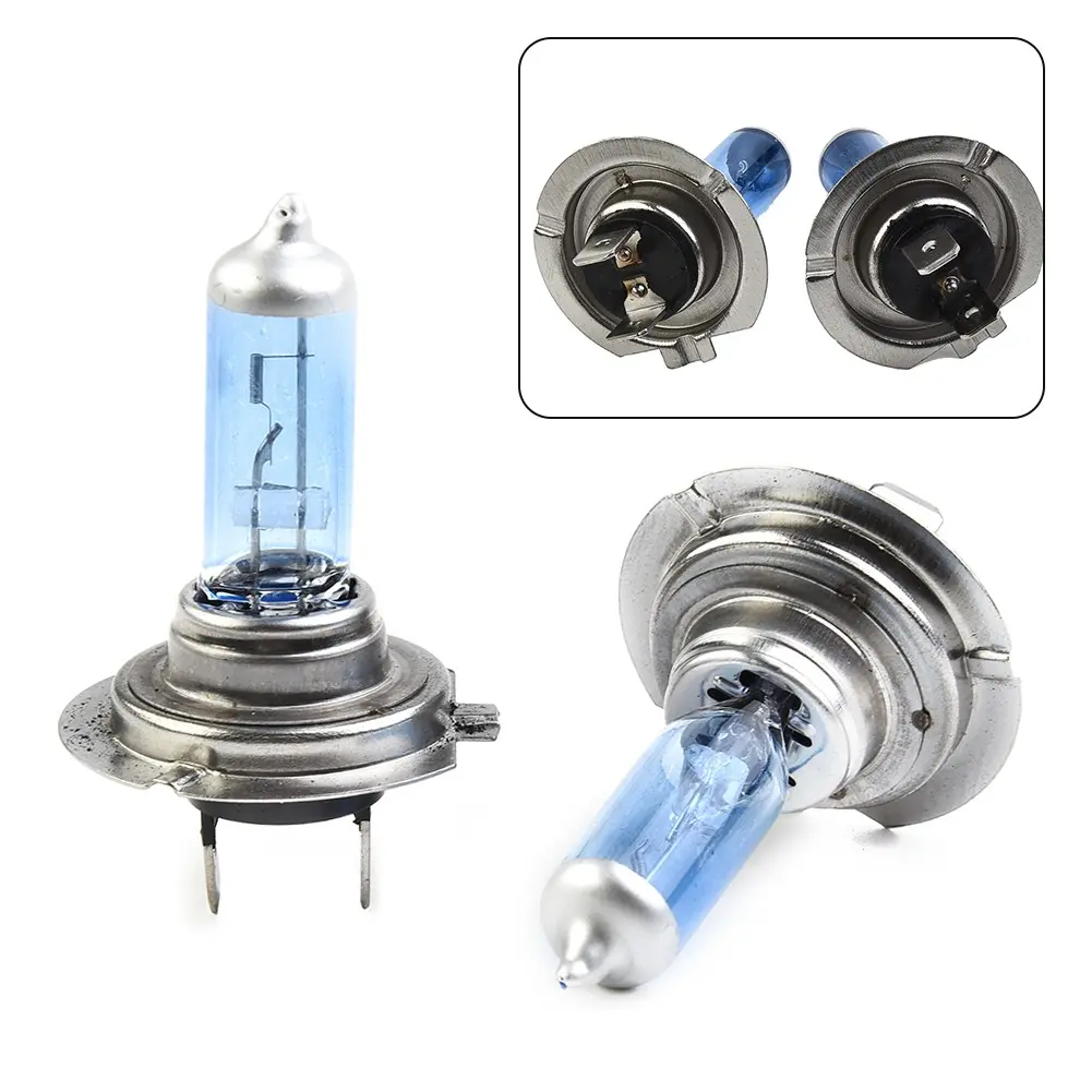 Mentol Lampu Depan Kereta Xenon, 2 * Putih, 12V H7, 100W, Halogen, Sangat Terang Car Light