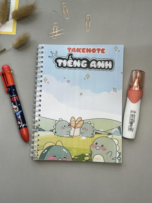 Sổ tay TAKENOTE Tiếng anh lớp 3- 12 Bản mới nhất tặng kèm thời khóa biểu hình ngẫu nhiên Tổng hợp