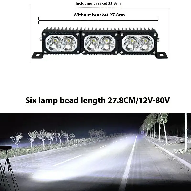 Đèn Led lát ô tô, Hàng mới về, Đèn chiếu điểm từ xa, 12v-80v, Thích hợp cho xe Kỹ Thuật Xe Nông Nghiệp Địa Hình siêu sáng, Sửa đổi lưới tản nhiệt, Đèn trên cùng 7