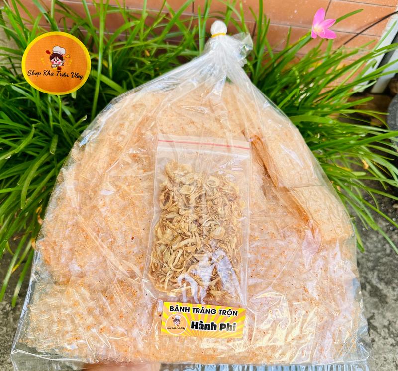 49k 500gr Bánh Tráng Trộn Hành Phi - Snack Ăn Vặt Food