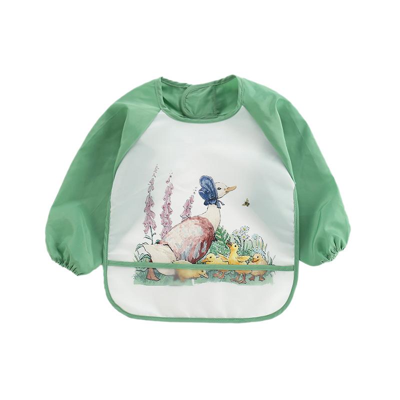 Product Introduction of Cute Baby Bibs Toddler Waterproof Long Sleeve Apron Cartoon Animals Children Feeding Bib Newborn Boy Girl Burp Cloths for1-3Year 13