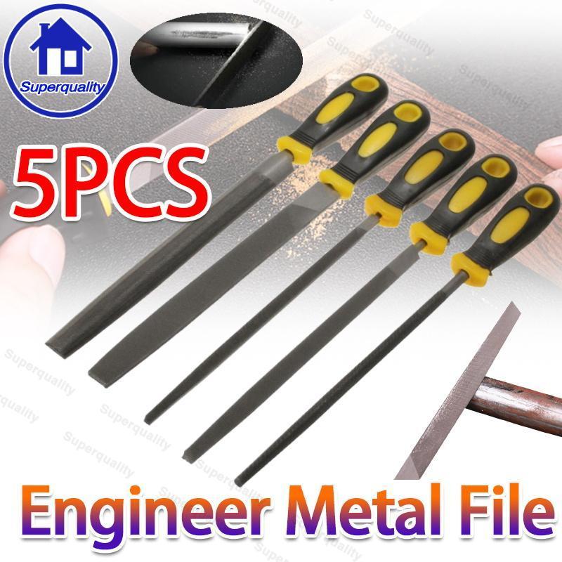 5pcs/set Engineer Metal File 8 Inch 200mm Soft Grip Assorted - TikTok ...