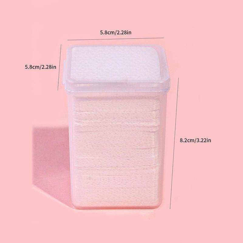 Nail Polish Remover Pad, 300pcs Nail Polish Glue Cleaning Pads, Absorbent Lint Free Nail Glue Wipes, Disposable Nail Glue Removal Wiping Sheets 2