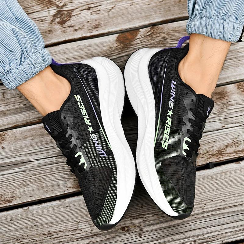 Dropshipping pasūtījuma vīriešu ikdienas modes sporta apavi elpojoši sieta mīksti skriešanas skriešanas pastaigu apavi sievietēm skrējēja sporta apavi_voghion.com