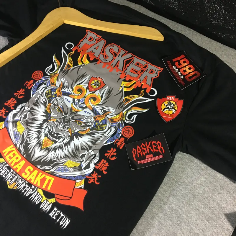 Kaos Lengan Pendek Pasker Baju Kera Sakti HANUMAN Liar Menyala Saat Terkena Cahaya 3