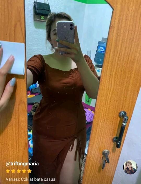 Dress Belah Samping Dress Belah Paha Dres Serut Dres Serut Paha Dres Kerut Dres Pandek Dress Bodycon Dress Bodycone Dress Bodycone Polos Casual