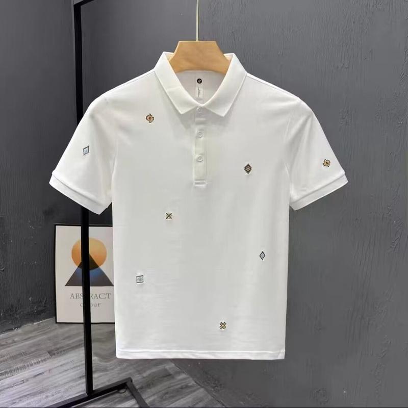 Product Introduction of Áo Thun ngắn Tay Thêu, Màu Trắng, Dành Cho Nam, Thương Hiệu POLO Mới Mùa Hè 2023, Phong Cách Hợp Xu hướng Bán Chạy, Tay Lửng Thời Trang Nam, Áo Thun Ngầu 7