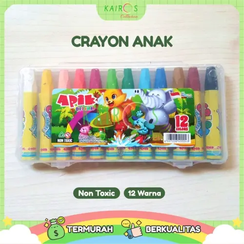 Crayon 12 warna Oil Pastel Crayon Krayon Anak 0