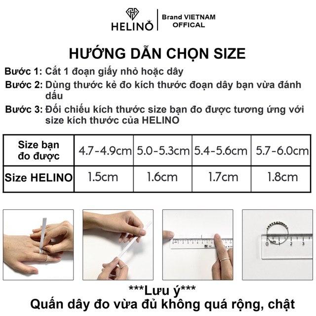 Product Introduction of (HẾT HÀNG) Nhẫn bạc trơn HELINO mặt trái tim đính đá, phụ kiện trang sức lấp lánh N17 0