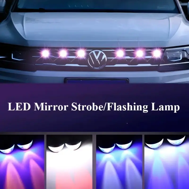 Đèn Lái Xe Mini, 2 Chiếc, Đèn Mắt Đại Bàng LED, Có Bộ Điều Khiển, Đèn Chạy Ban Ngày, Đèn Đuôi Moto, Đèn Tín Hiệu Rẽ, Đèn Nhấp Nháy, Thích Hợp Cho Xe Máy, 12V, Phụ Kiện Sửa Đổi 6