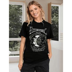 camiseta Fleetwood  Sisters Of The Moon Gótica 1 unidad de 220 gramos Estampada Camisa de T Casual Dise?o de Luna y árboles Camisa de T 100% algodón con Estampado Digital
