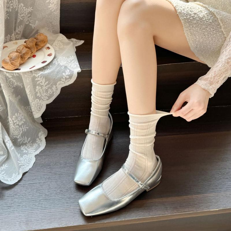 Product Introduction of Tất vớ nữ Jengiang chất liệu ren rỗng lưới thoáng khí phong cách Lolita J2K Hàn Quốc T321 17