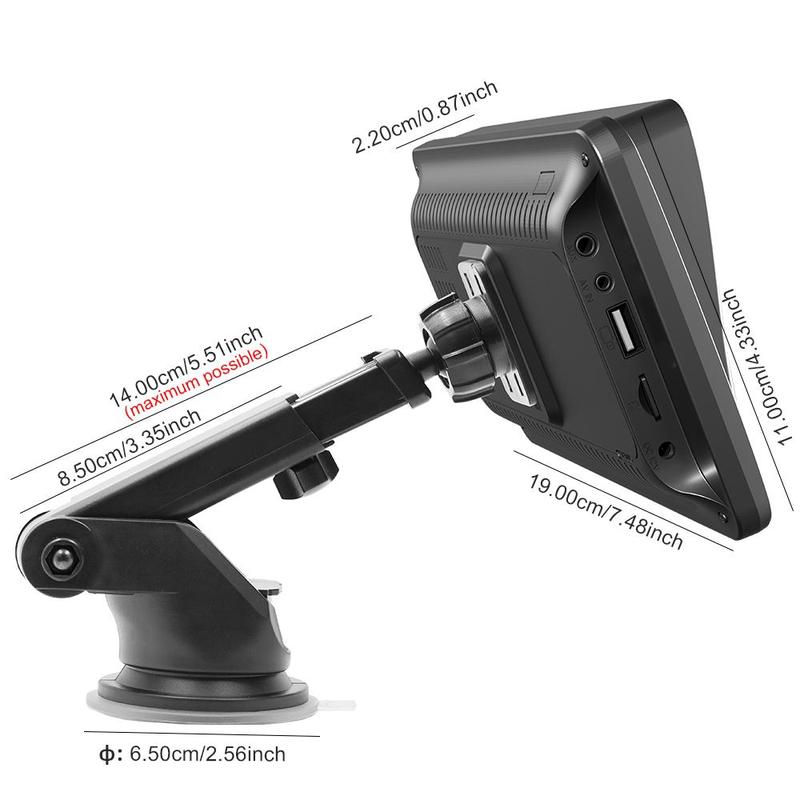 7 Inch Portable Car Video Players, 1 Set Adjustable Car MP5 Player with BT & Rear View Camera, Car Electronics, Car Video Players, Universal Car Accessories, Car Gadgets, Birthday Gifts, Back to School Supplies, Men's Gadgets 1