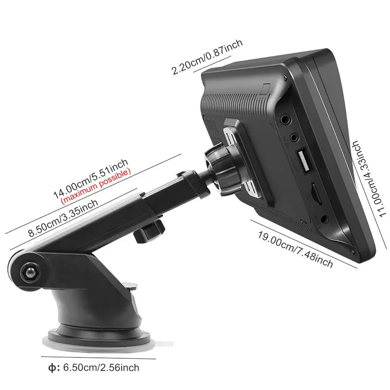 7 Inch Portable Car Video Players, 1 Set Adjustable Car MP5 Player with BT & Rear View Camera, Car Electronics, Car Video Players, Universal Car Accessories, Car Gadgets, Birthday Gifts, Back to School Supplies, Men's Gadgets 1