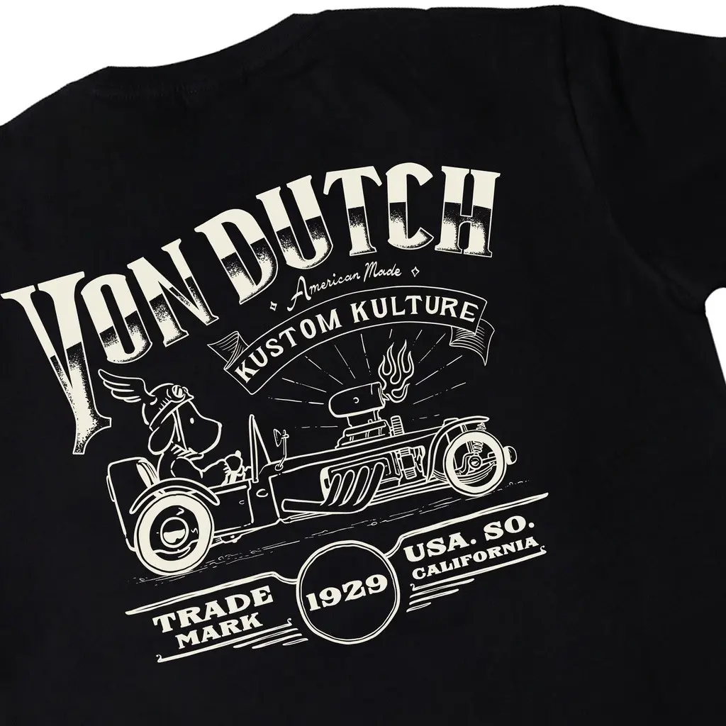 [Ori] Von Dutch tshirt 0559 black men's and women's T-shirt