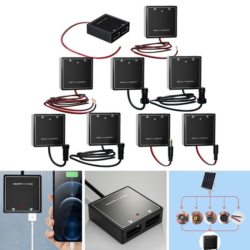 Solar Charge Controller Outdoor with 2 USB Port Smart Solar Panel Regulator 4