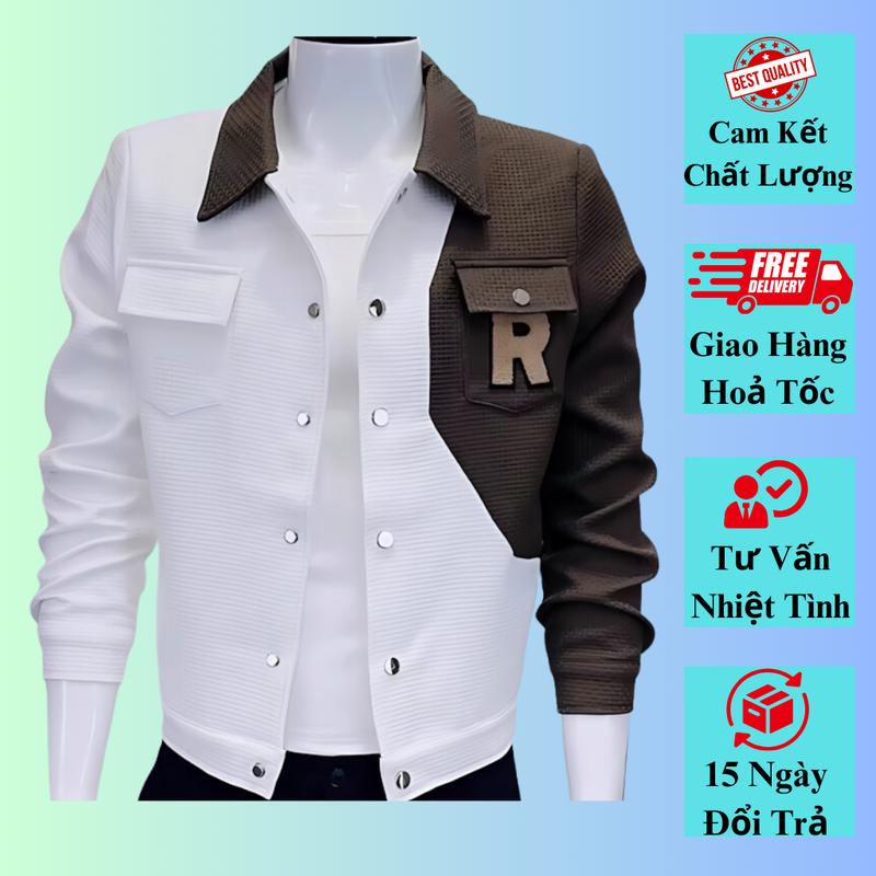 Áo Khoác Nam Phong Cách Hàn Thiết Kế Phối Màu Độc Đáo Form Ôm Body Hiện Đại Trẻ Trung Sang Trọng Chất Vải Cao Cấp Thoáng Mát Dễ Phối Đồ Đi Học Đi Chơi Đi Làm Tạo Điểm Nhấn Thời Trang Cuốn Hút Cho Phái Mạnh Tự Tin Nổi Bật Mỗi Ngày H86