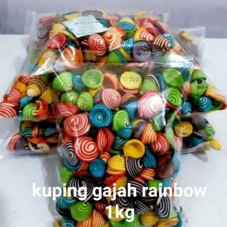 KUPING GAJAH MINI RAINBOW / ZEBRA 1 KG Cookies Food Snack 1
