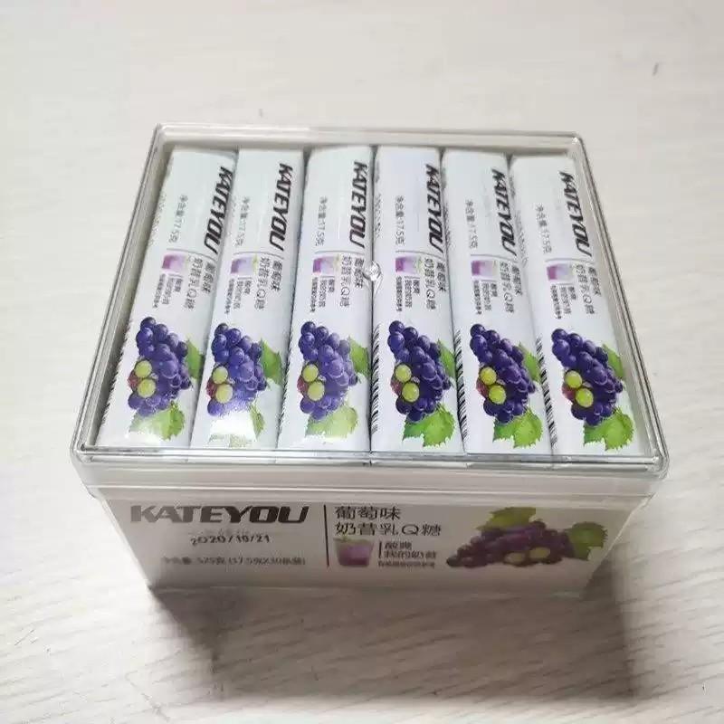 Thanh Kẹo Dẻo Sữa Chua Hoa Quả KATEYOU 17.5g, Kẹo Mềm Trái Cây Mix Vị 6