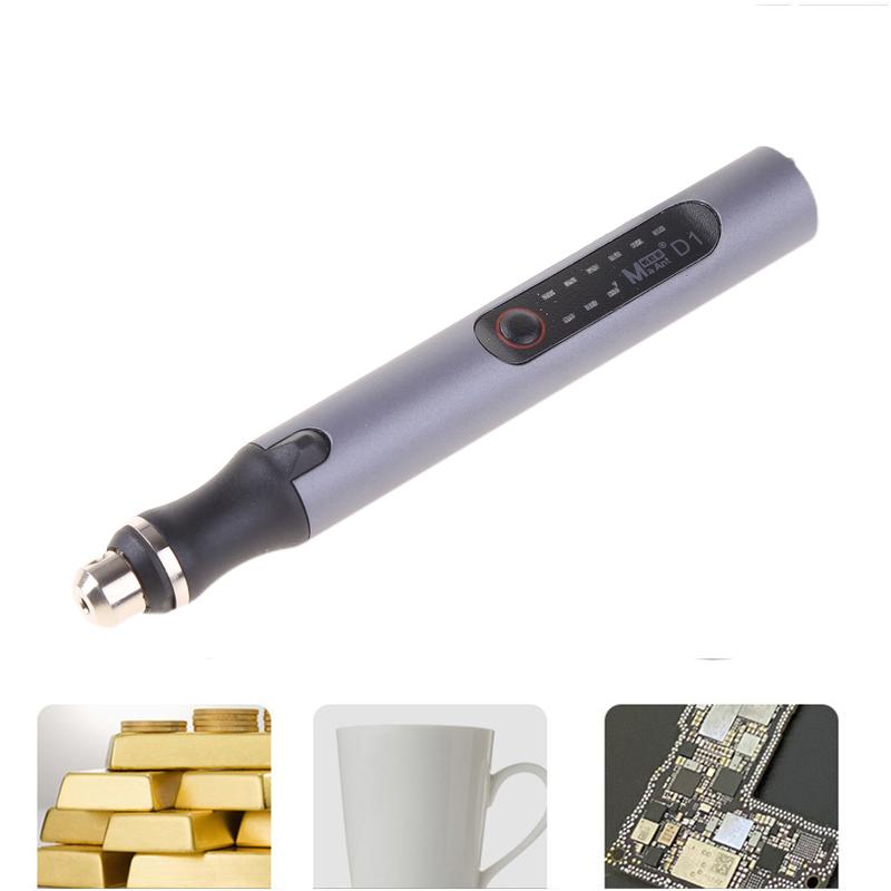 Lightweight Design Electric Grinding Pen Adjustable 3 Gears Speeds Rechargeable 7