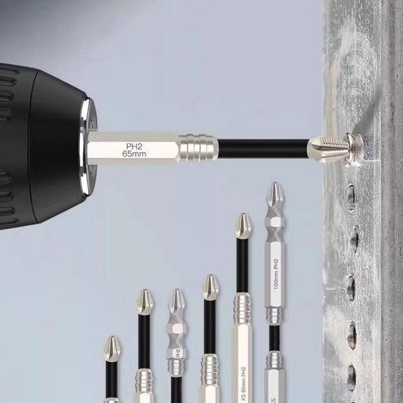 Product Introduction of Upgraded Non-slip PH2 Impact Driver Bit Set With Magnetic Phillips Screwdriver Tool 25-150mm 17