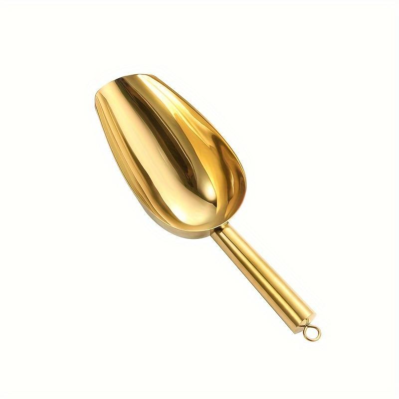 Product Introduction of Stainless Steel Ice Scoop & Ice Tongs without Bucket (2pcs/set), Ice Flour Scoop & Buffet Clip, Kitchen Accessories for Bar BBQ Party Wedding 2