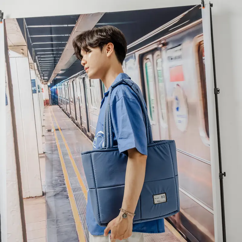 JAVAJONES Totebag Puff Grun Tote 7