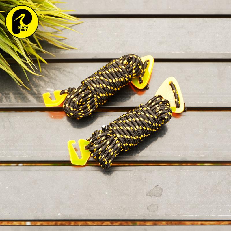 [BISA COD] Tali flysheet premium palava tenda guyline 4mm 4 meter + pouch Camping 4