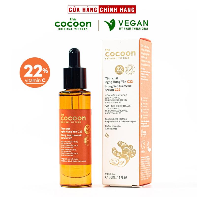 Tinh chất nghệ Hưng Yên C22 Cocoon (serum) 22% vitamin C 30ml