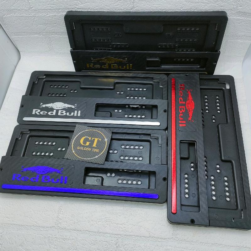 Dudukan Plat Nomor Red Bull List Warna Cover Plat Variasi Motor Universal 0