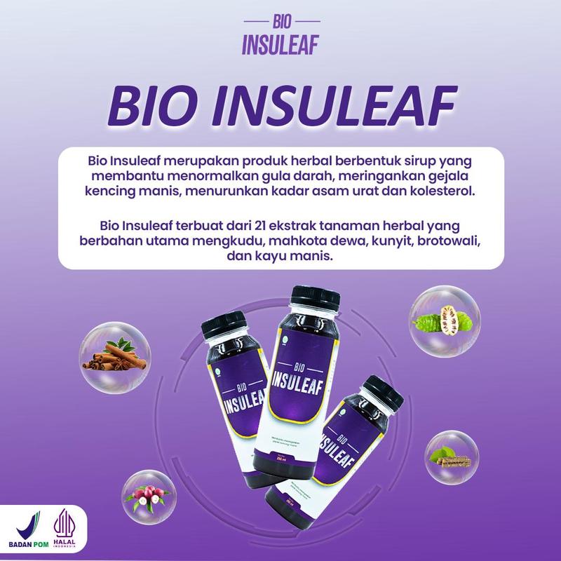 Bio Insuleaf Original 6 Botol Halal dan BPOM 2