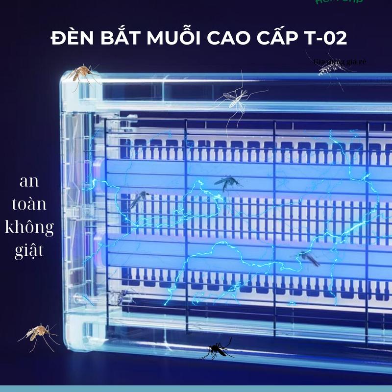 Đèn Led Thu hút Muỗi Hiện Đại T-02 - Máy Bắt Muỗi thông minh Tự động 2in1