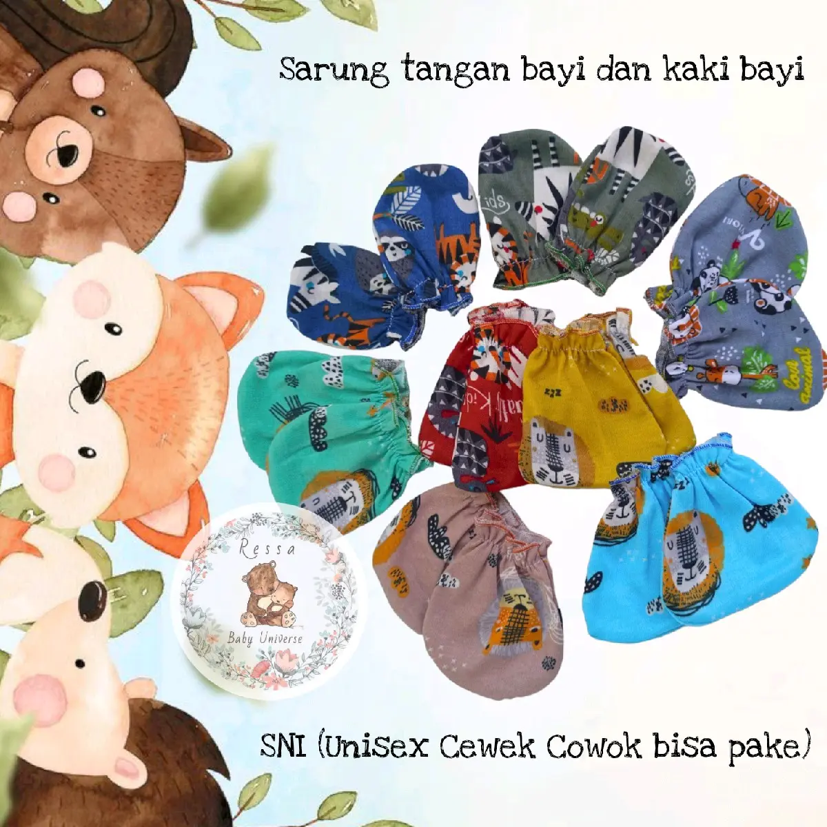 Sarung tangan Bayi dan kaki Bayi SNI Newborn