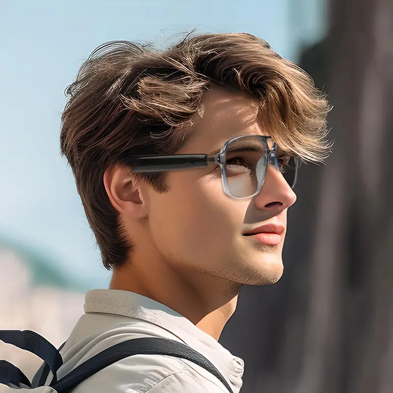 LIFEBEE Smart Audio Changing Glasses, Multifunctional Smart Glasses, Remote Control Photo Taking Glasses, Digital Audio Calling Glasses, Durable Voice Assistant Glasses 6