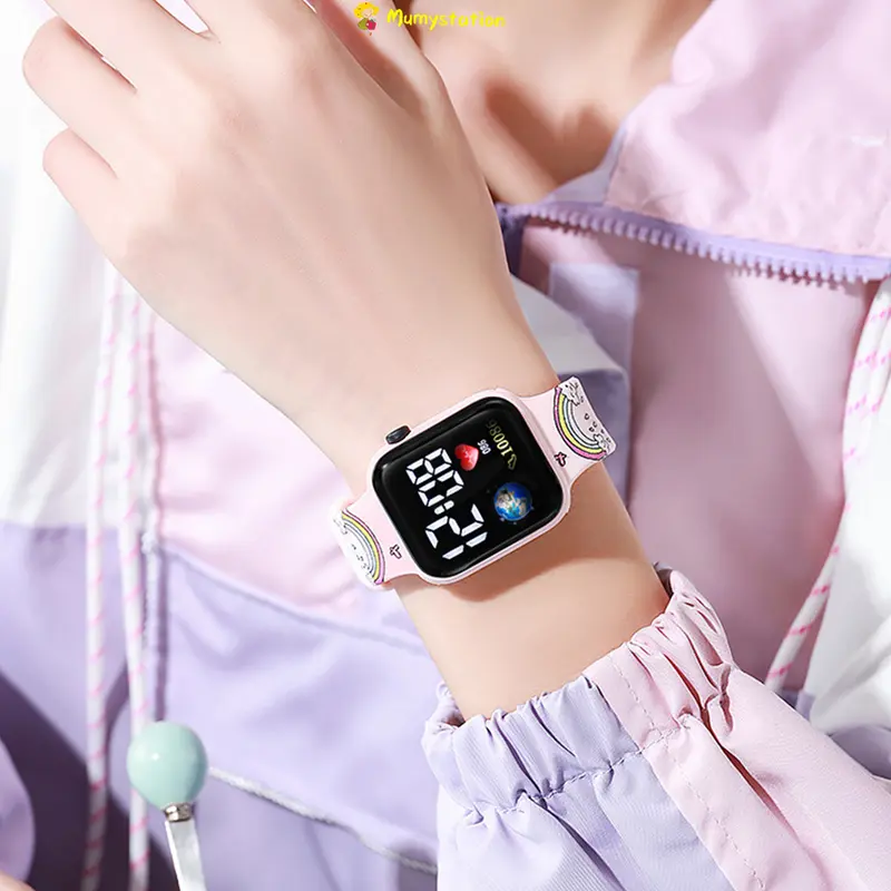 Mumystation Jam Tangan Anak Gelang Elektronik Jam Tangan Anak LED Fashion Kids Watch 1