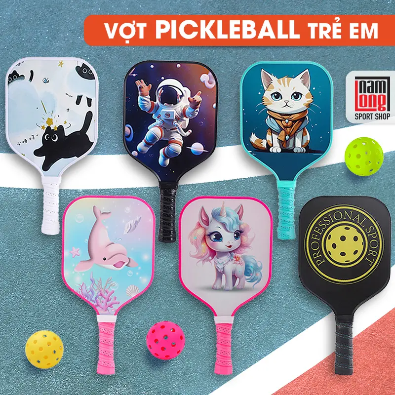Vợt Bóng Pickleball Trẻ Em Cao Cấp Siêu Nhẹ Chắc Chắn Cho Bé Từ 5 Đến 12 Tuổi Toy Đồ Chơi