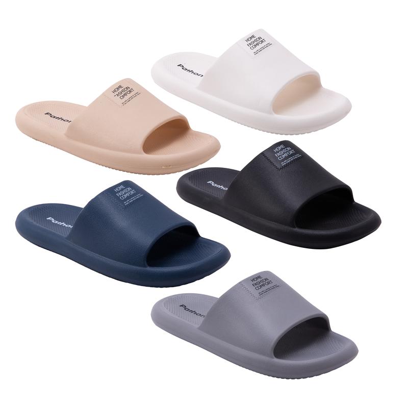 [Dép Đúc ]Quai Ngang Nguyên Khối Pathon Chống Trơn Trượt in tag Home Chất Liệu EVA Êm Chân Mã SD166 Màu ĐEN/HỒNG /XANH THAN/TRẮNG/XÁM Slipper Nam Dép Lê