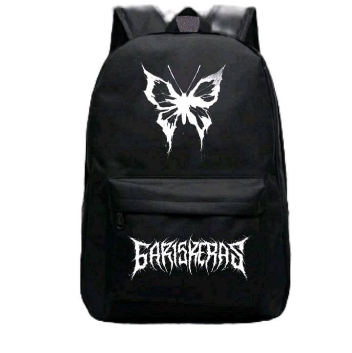 Tas ransel backpack / gendong metal edition terbaru tas pria wanita segala usia warna hitam Sekolah 0